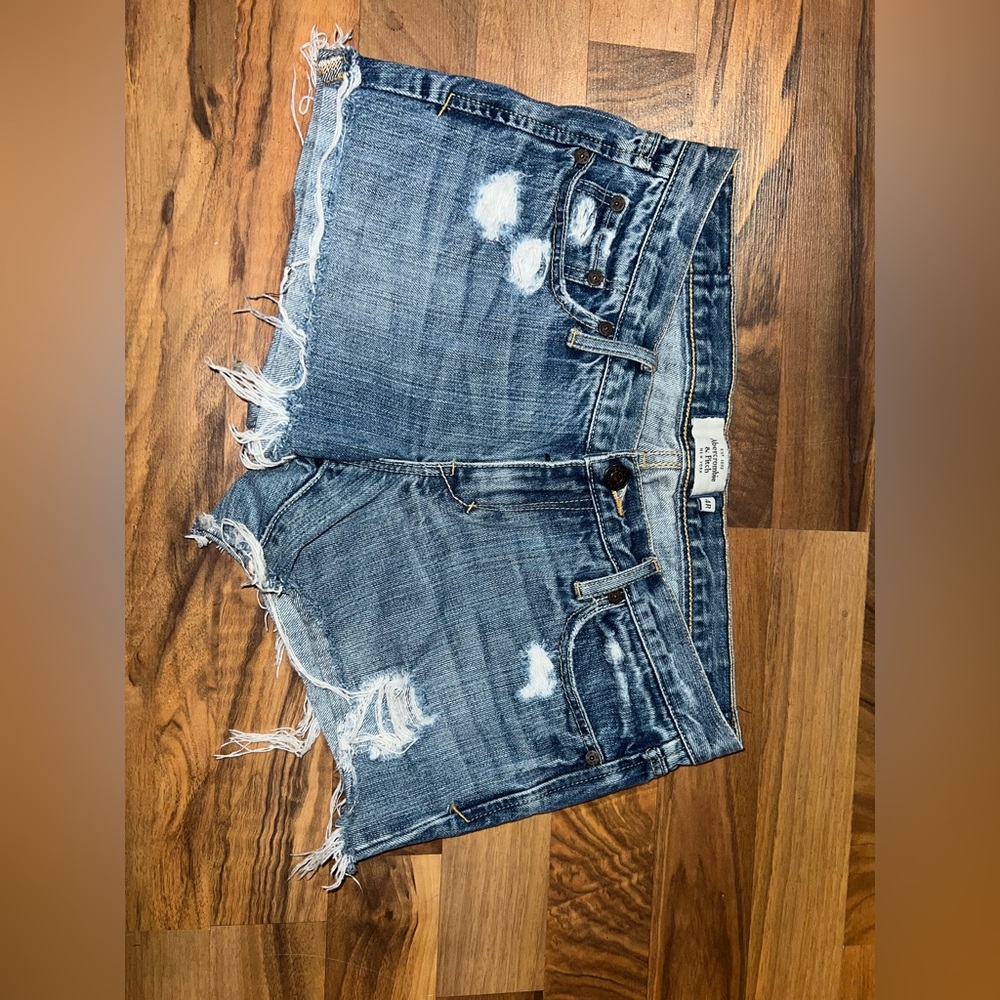 Abercrombie & Fitch Blue Jean Shorts